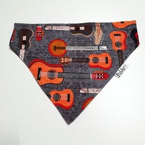 🐶 3 for $15 * Pablo Guitars Reversible Over The Collar Dog Bandana